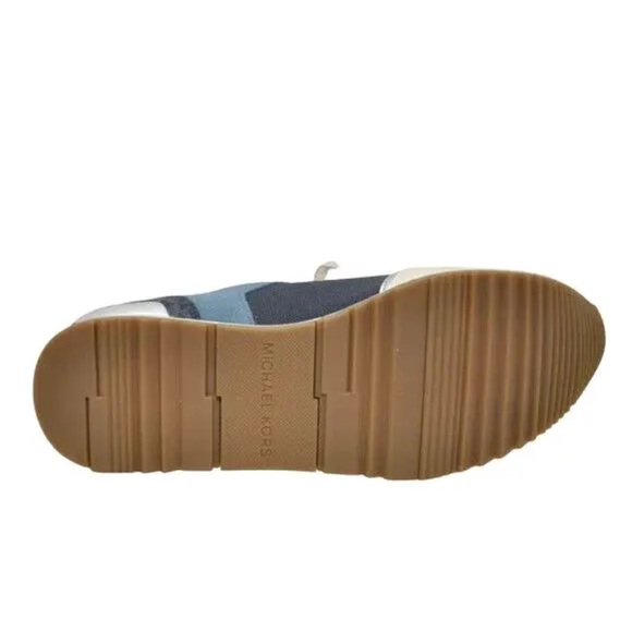 New Michael Kors Jenkins Stretch Knit Trainer Sneakers Navy Sizes 7 and 7.5 - Picture 5 of 7